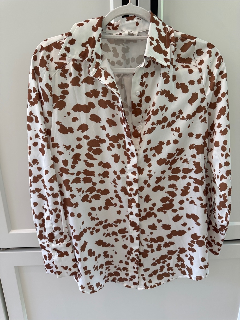 12th Tribe Cow Print Button Down